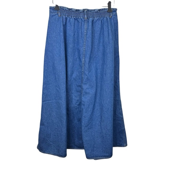 Vintage Northern Spirit Wear Button Front Denim Maxi Skirt 100% Cotton - Picture 2 of 9